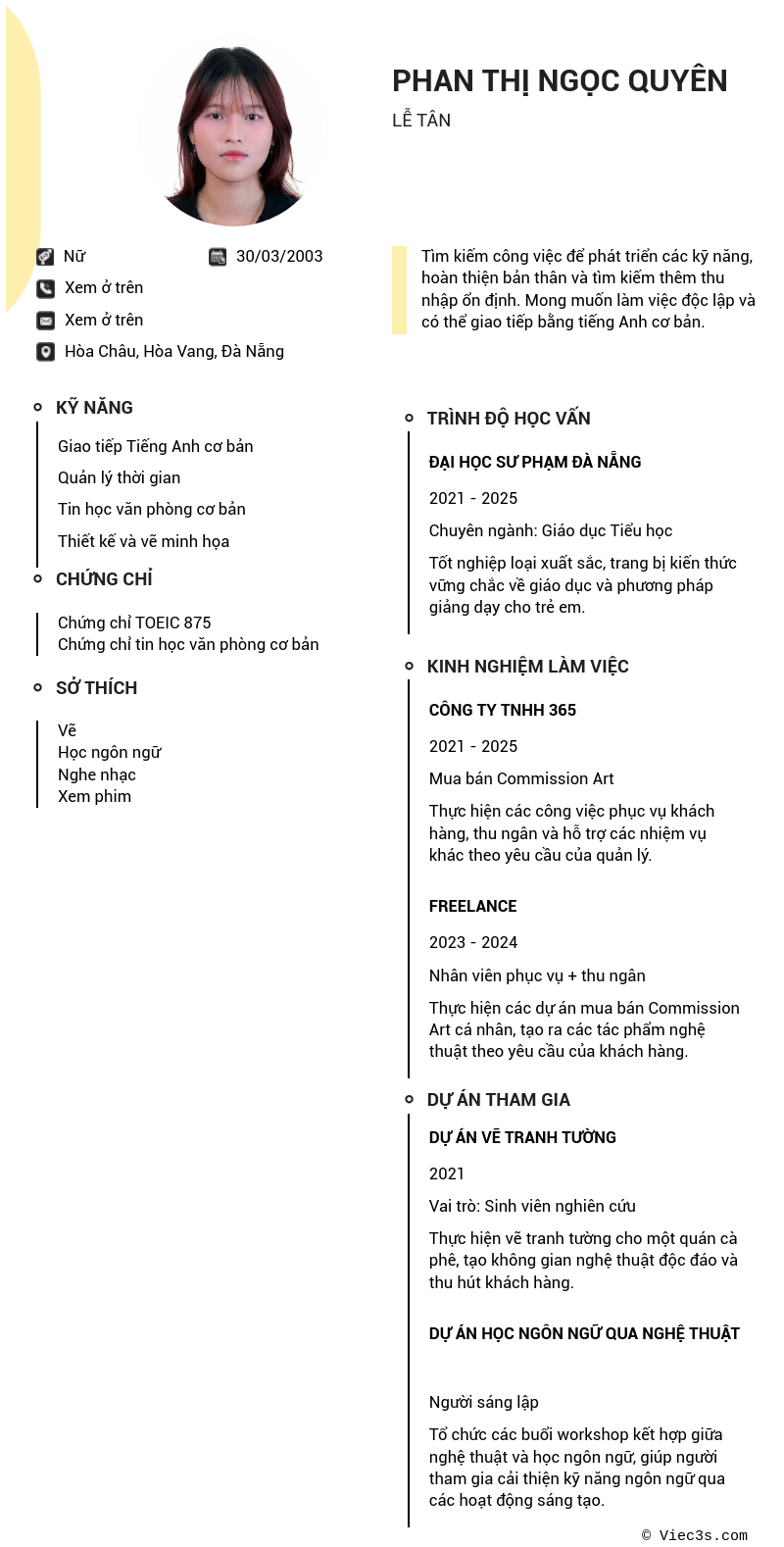 CV ứng viên