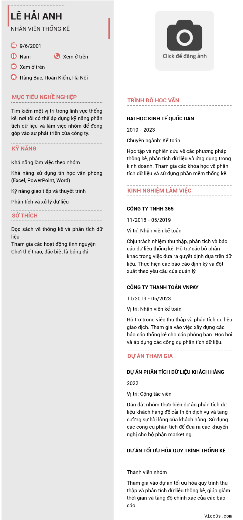 CV ứng viên