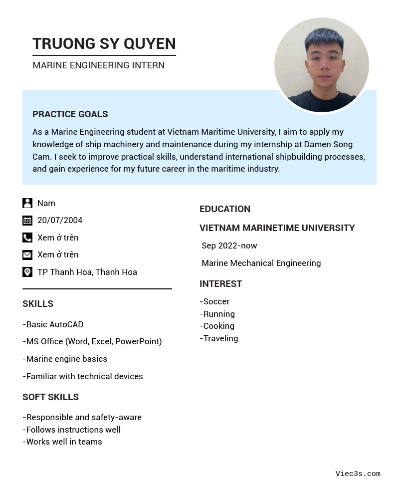 CV ứng viên