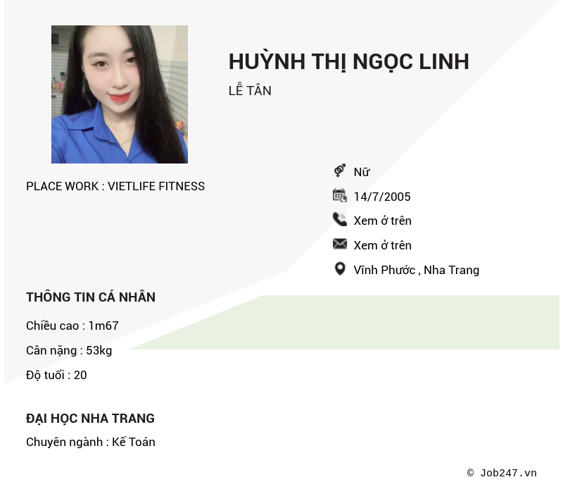 CV ứng viên