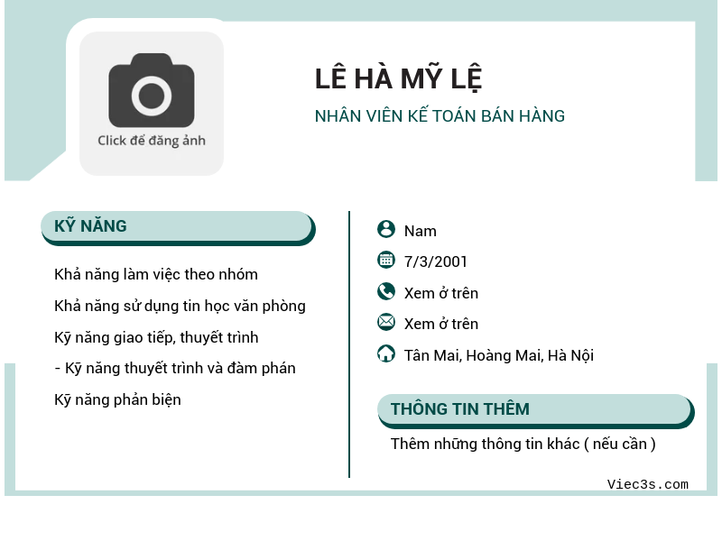 CV ứng viên