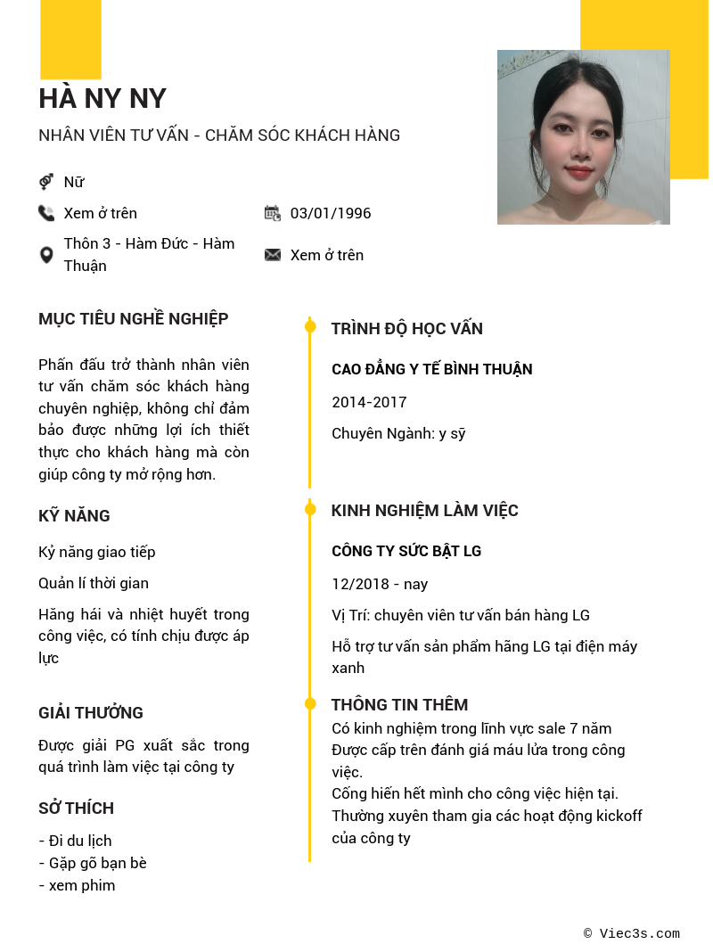 CV ứng viên