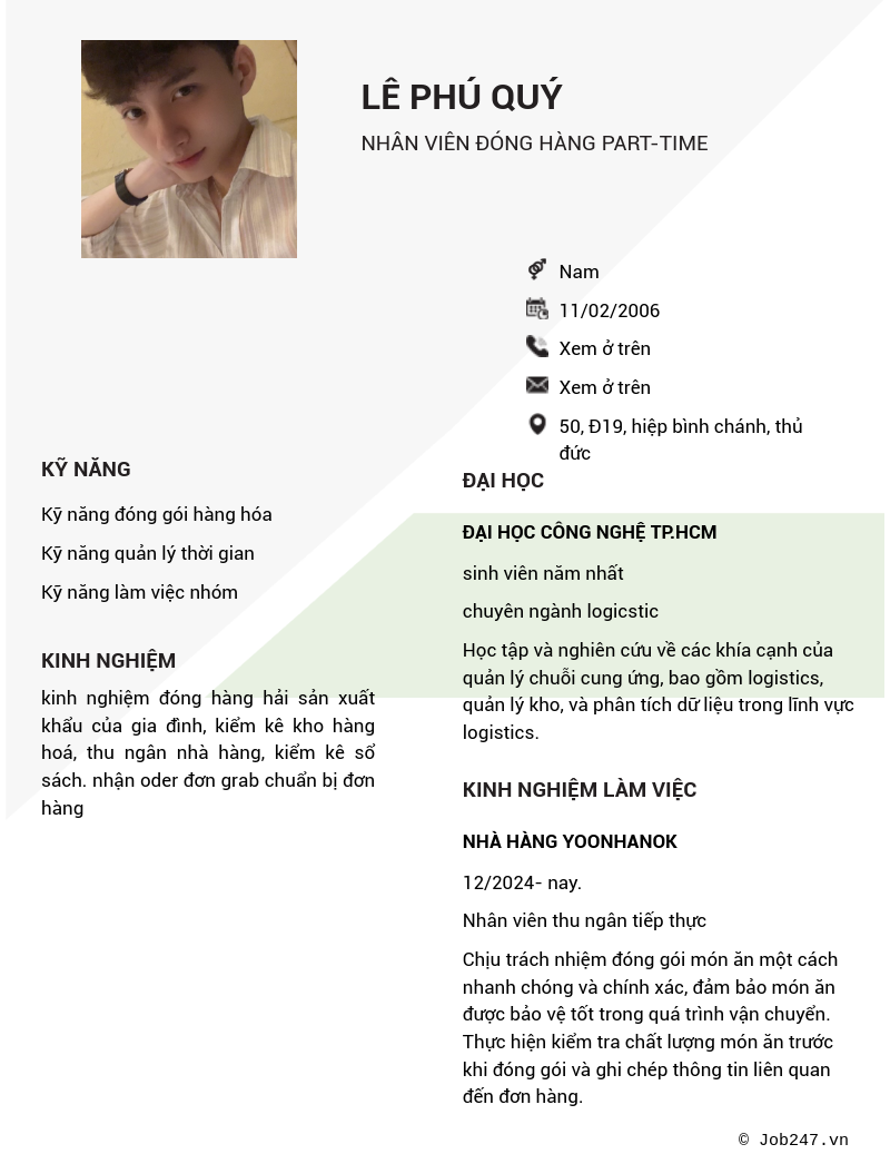CV ứng viên