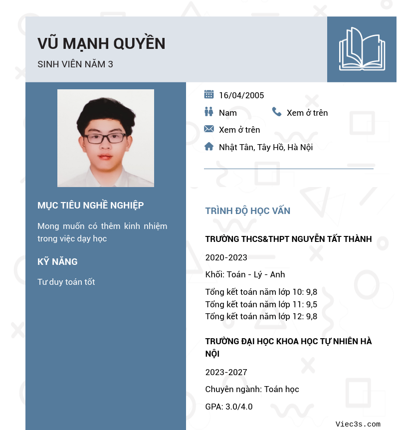 CV ứng viên