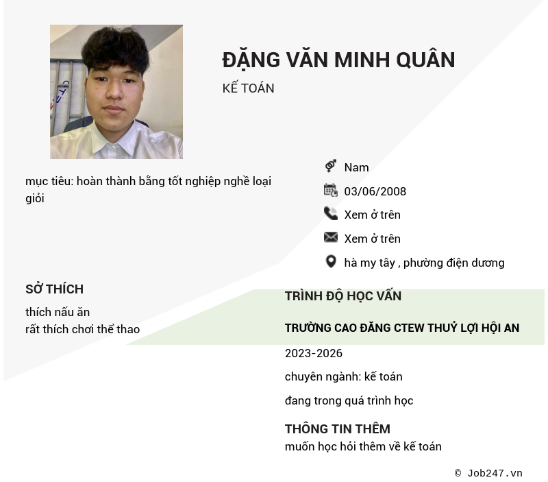 CV ứng viên