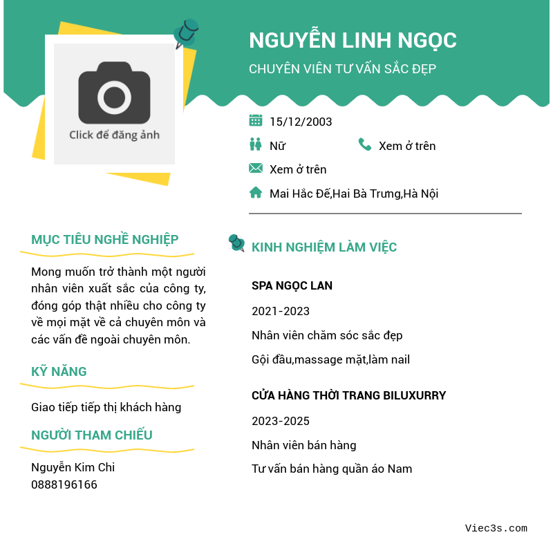 CV ứng viên