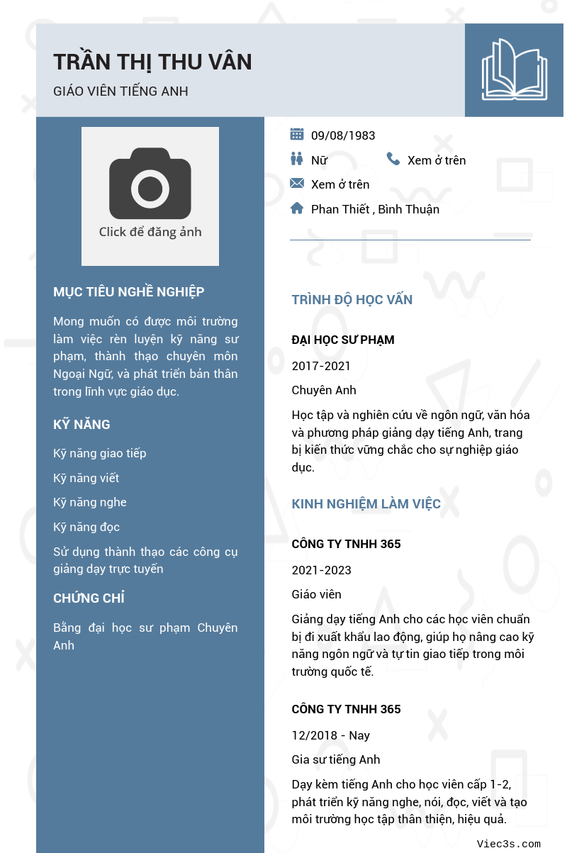 CV ứng viên