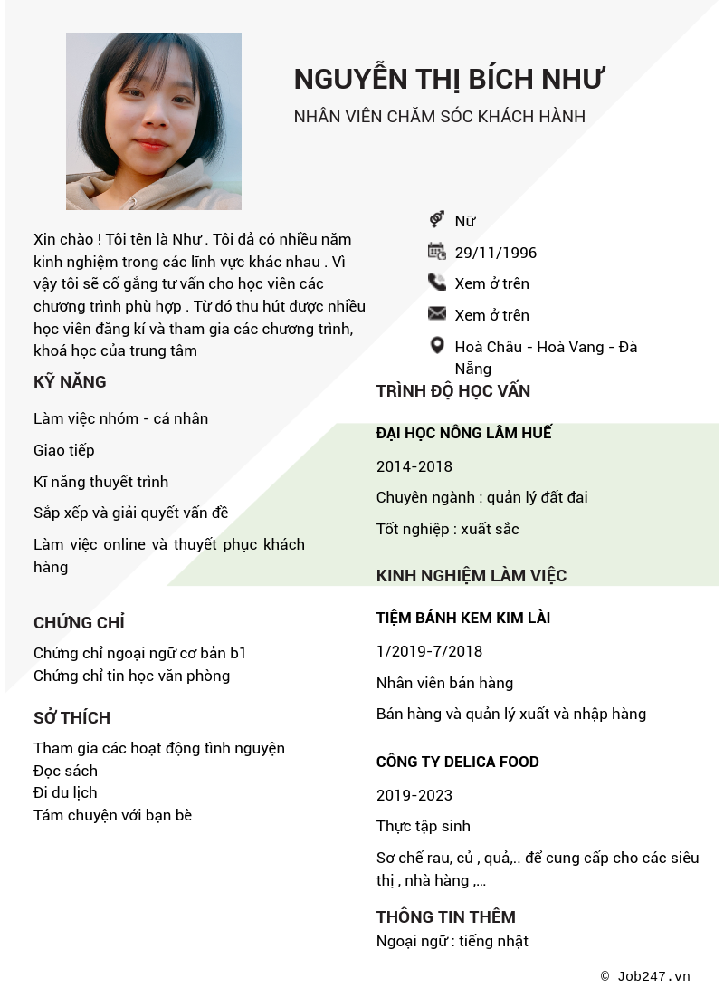 CV ứng viên