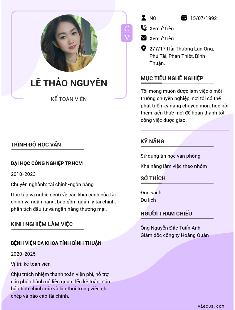 CV ứng viên