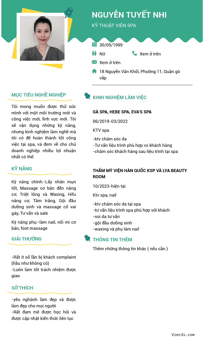CV ứng viên