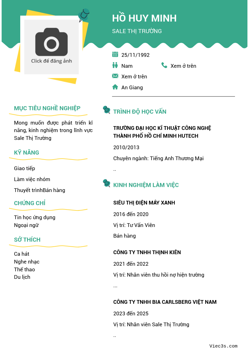 CV ứng viên