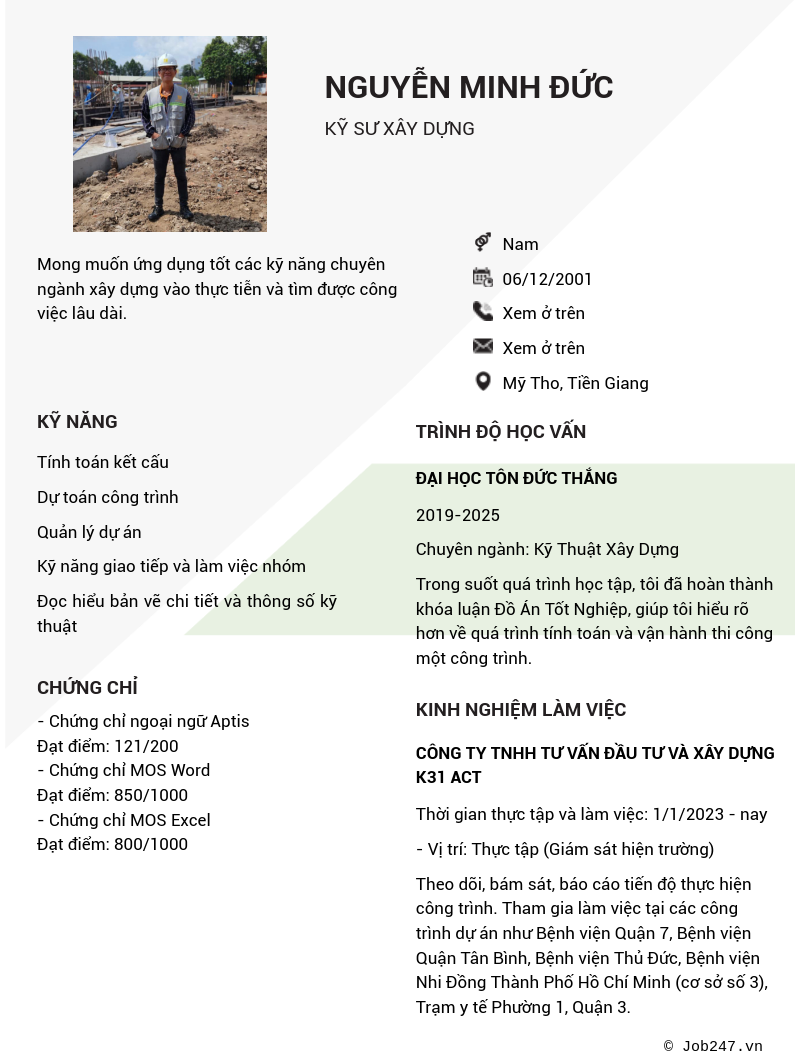 CV ứng viên