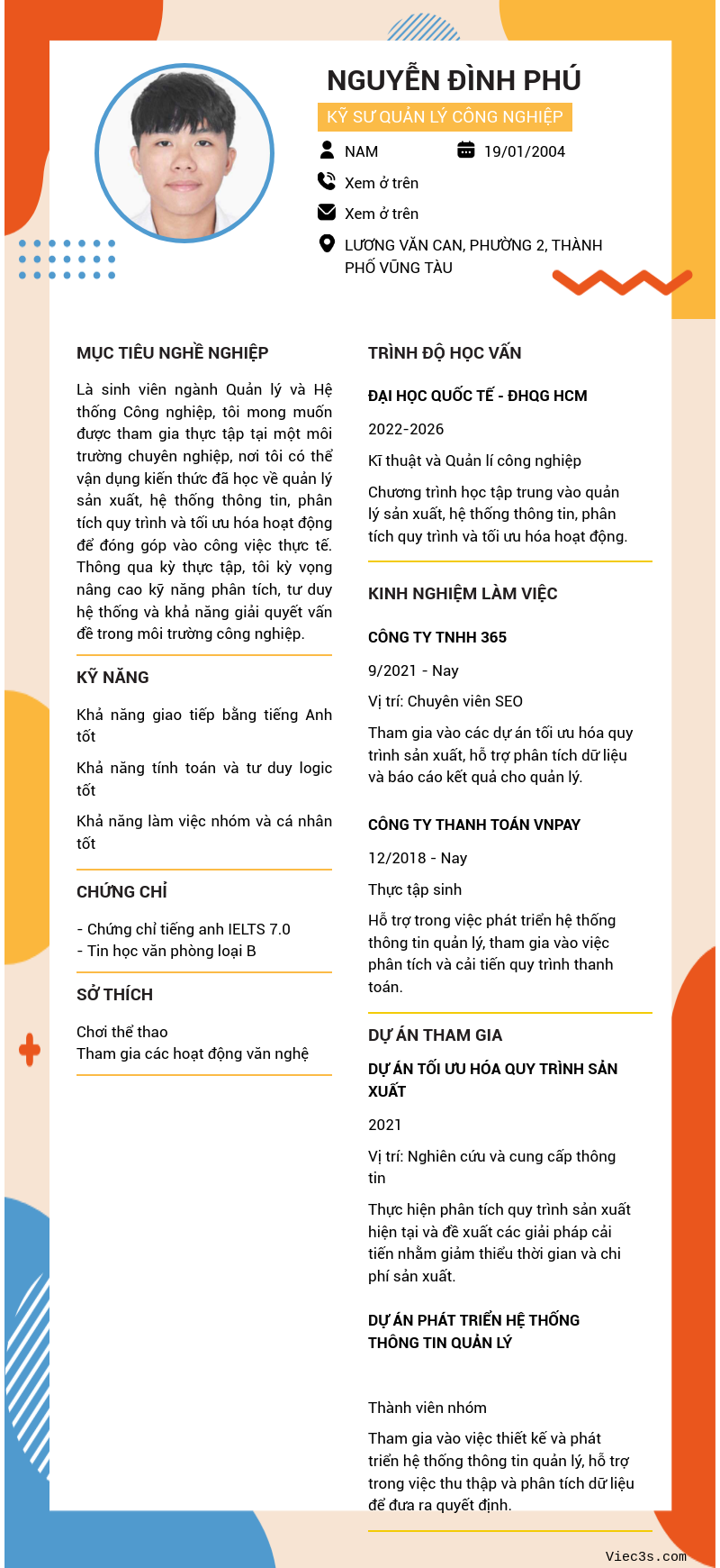 CV ứng viên
