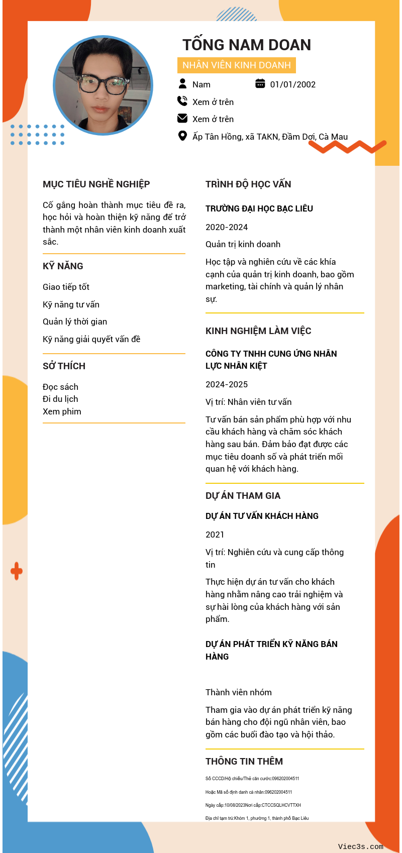 CV ứng viên