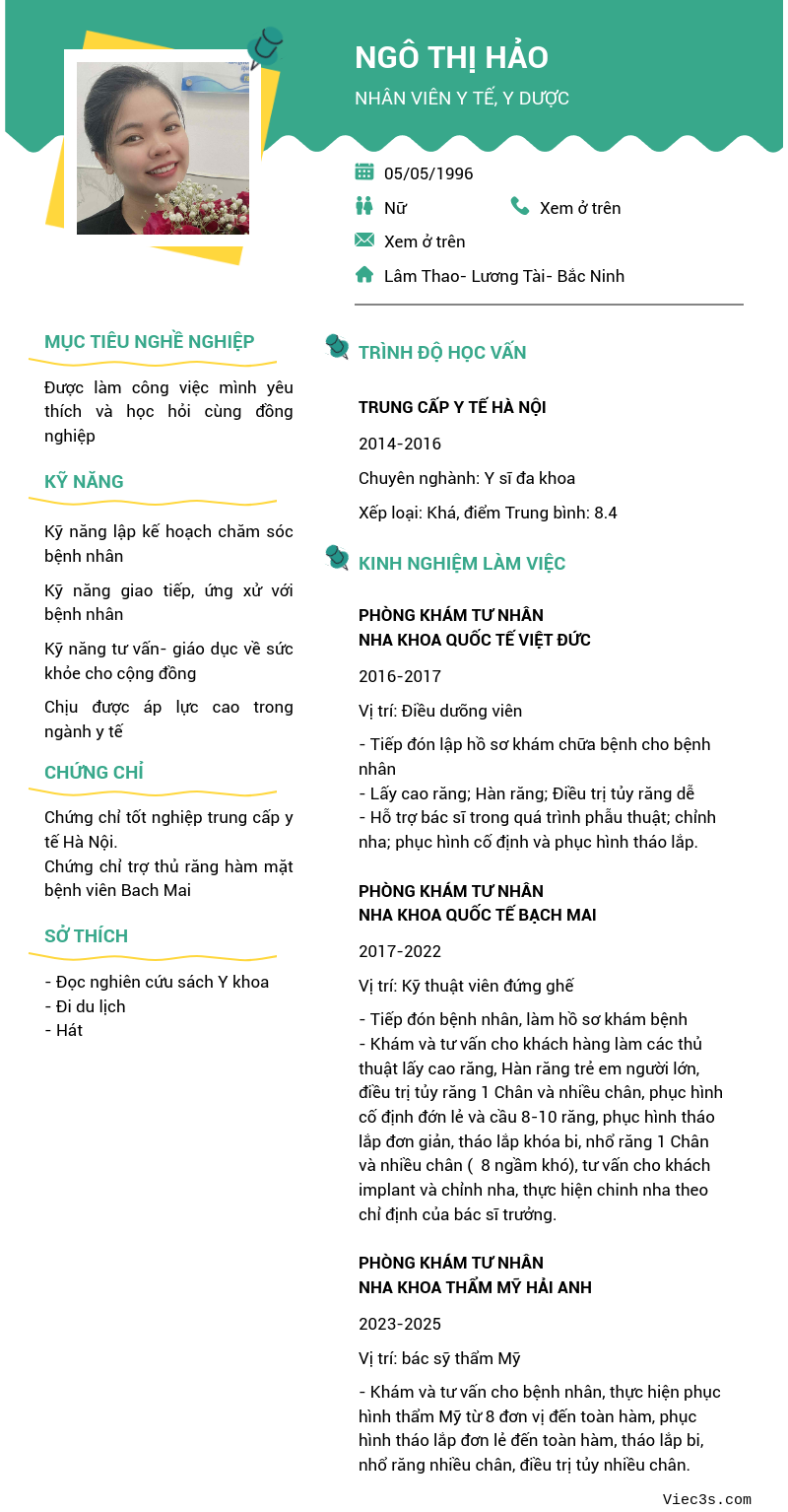 CV ứng viên