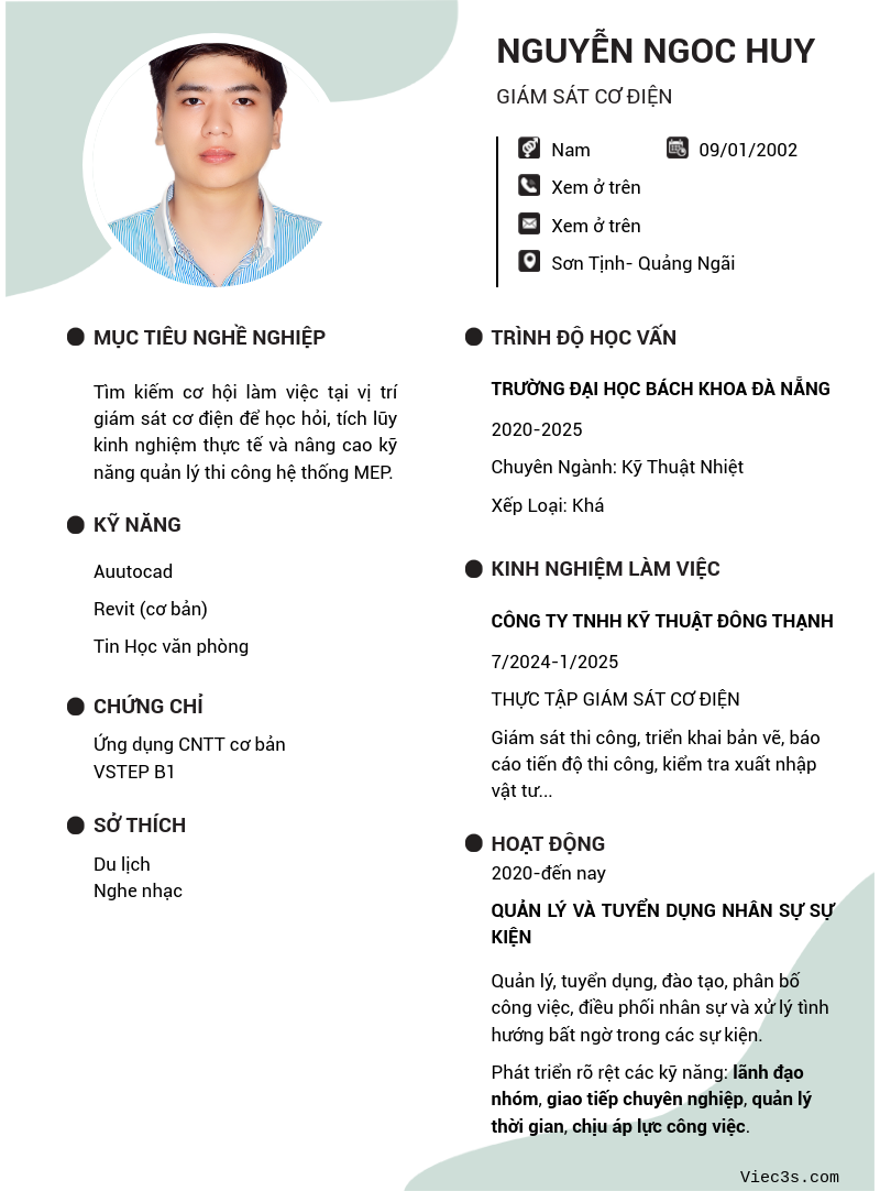 CV ứng viên