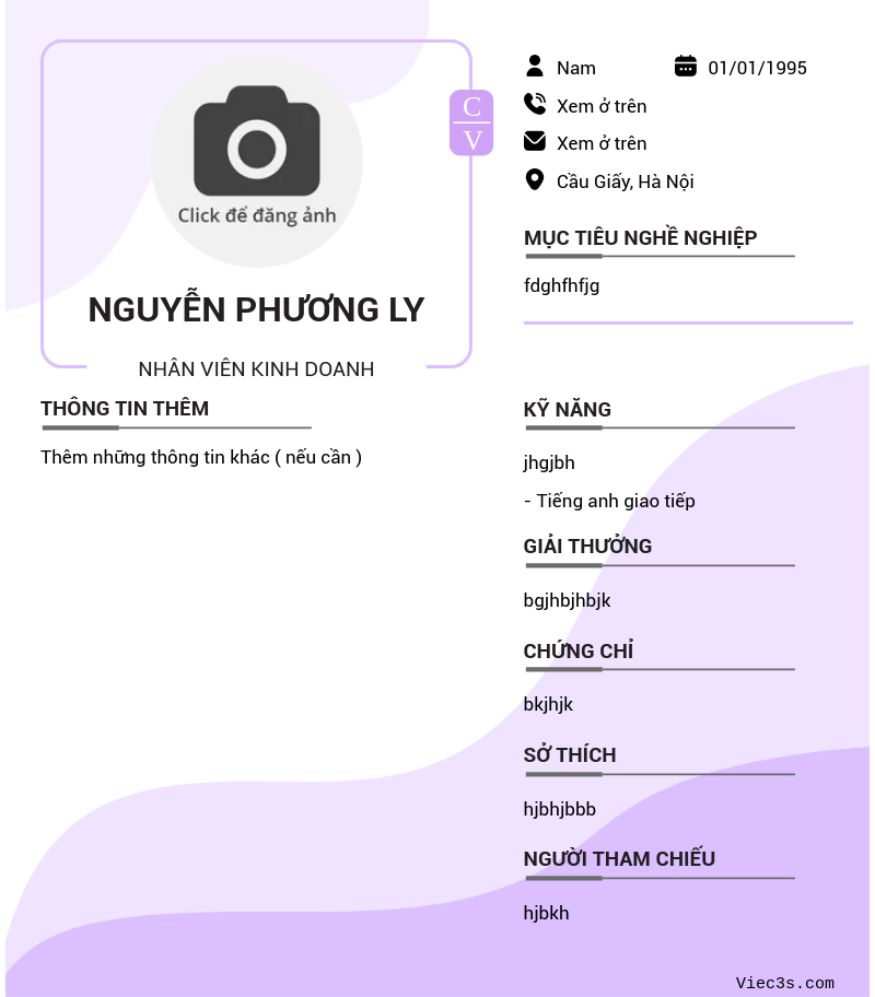 CV ứng viên