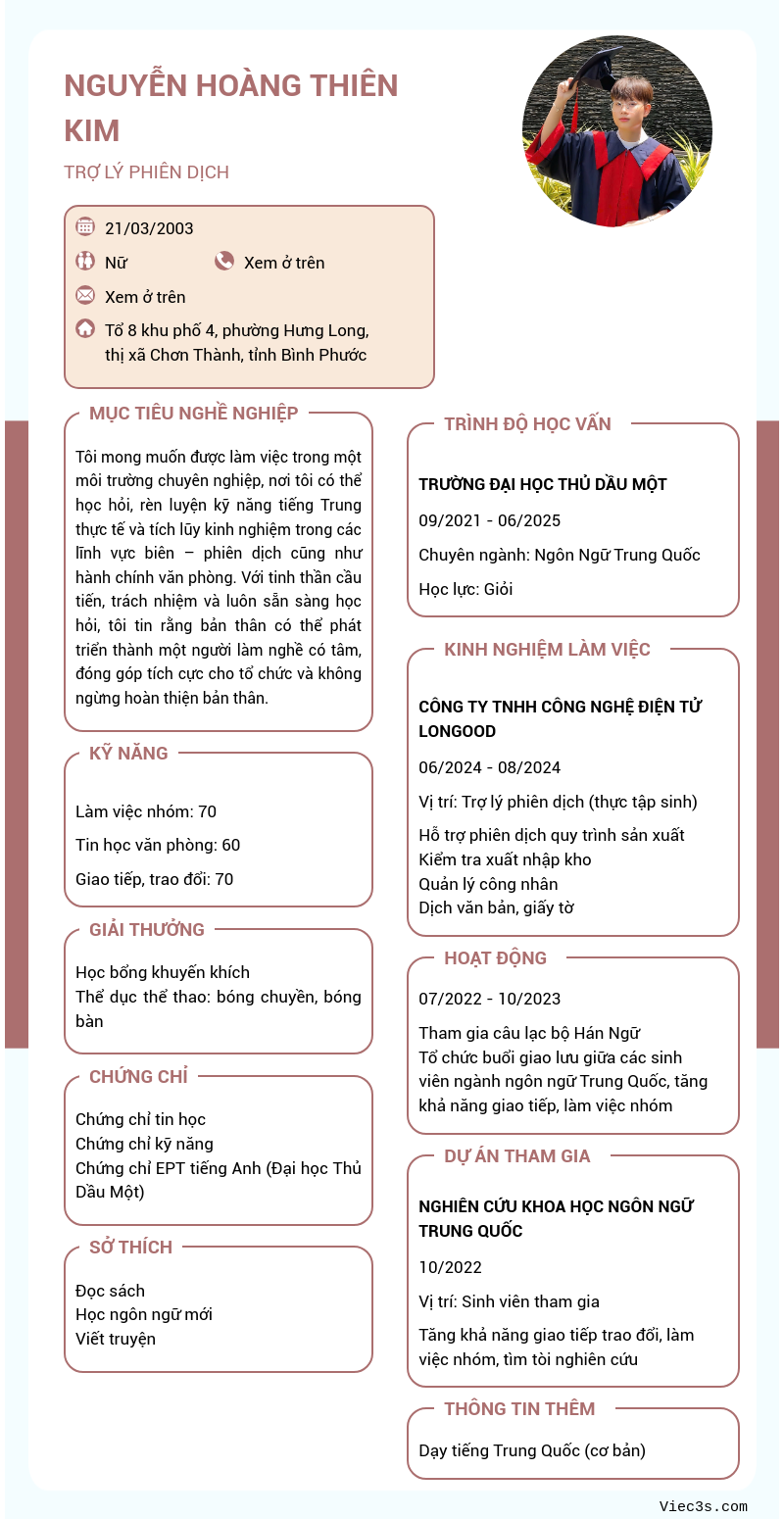 CV ứng viên