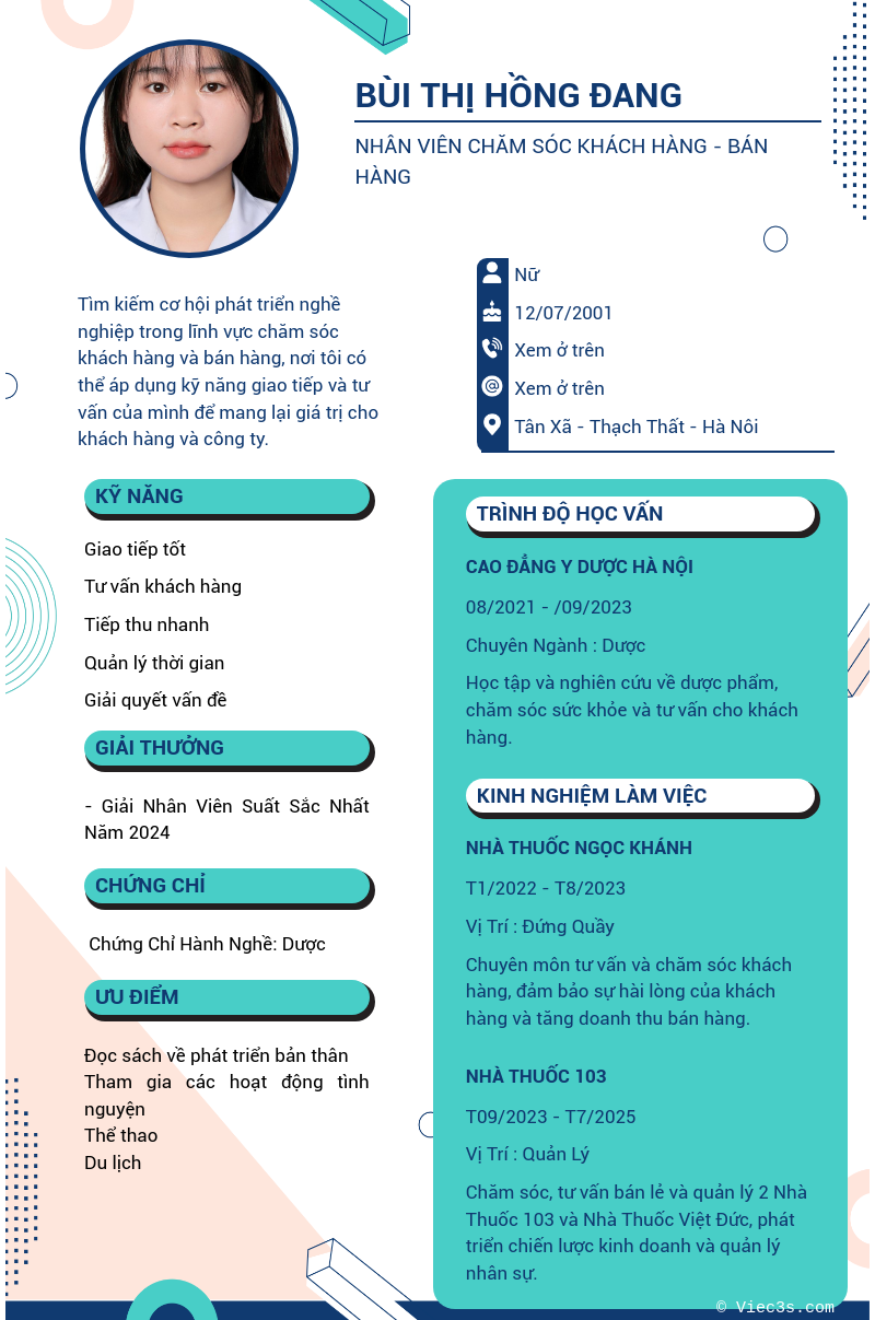 CV ứng viên