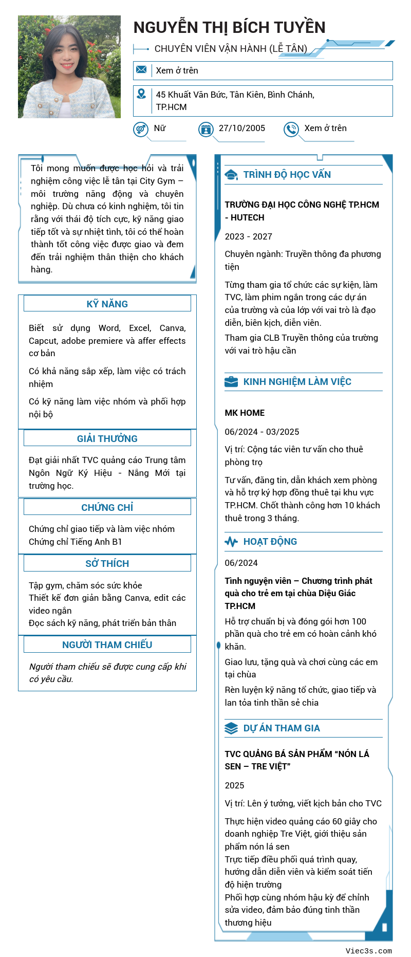 CV ứng viên