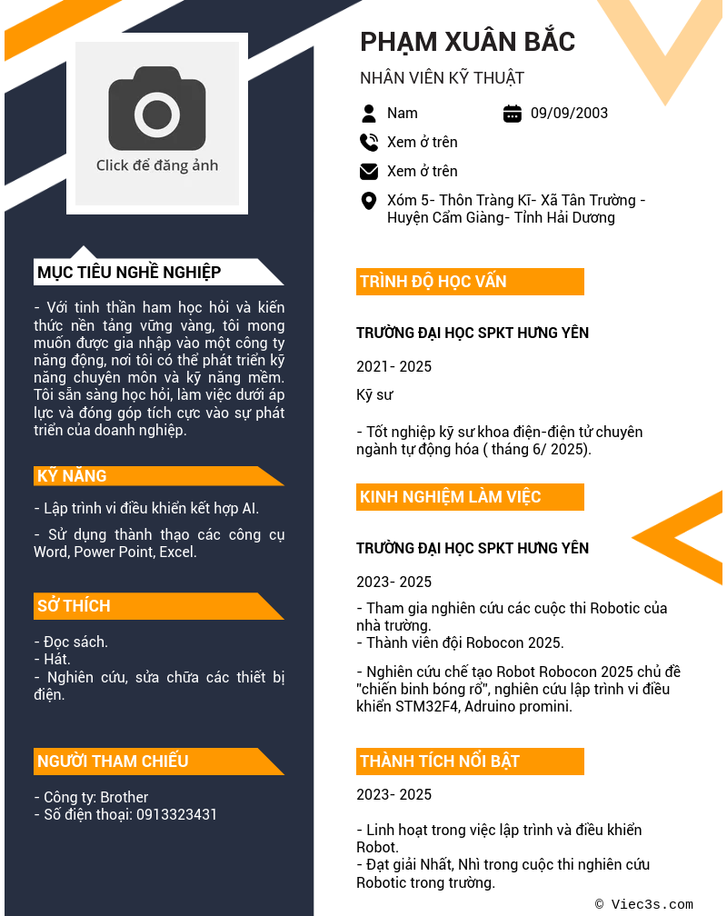 CV ứng viên