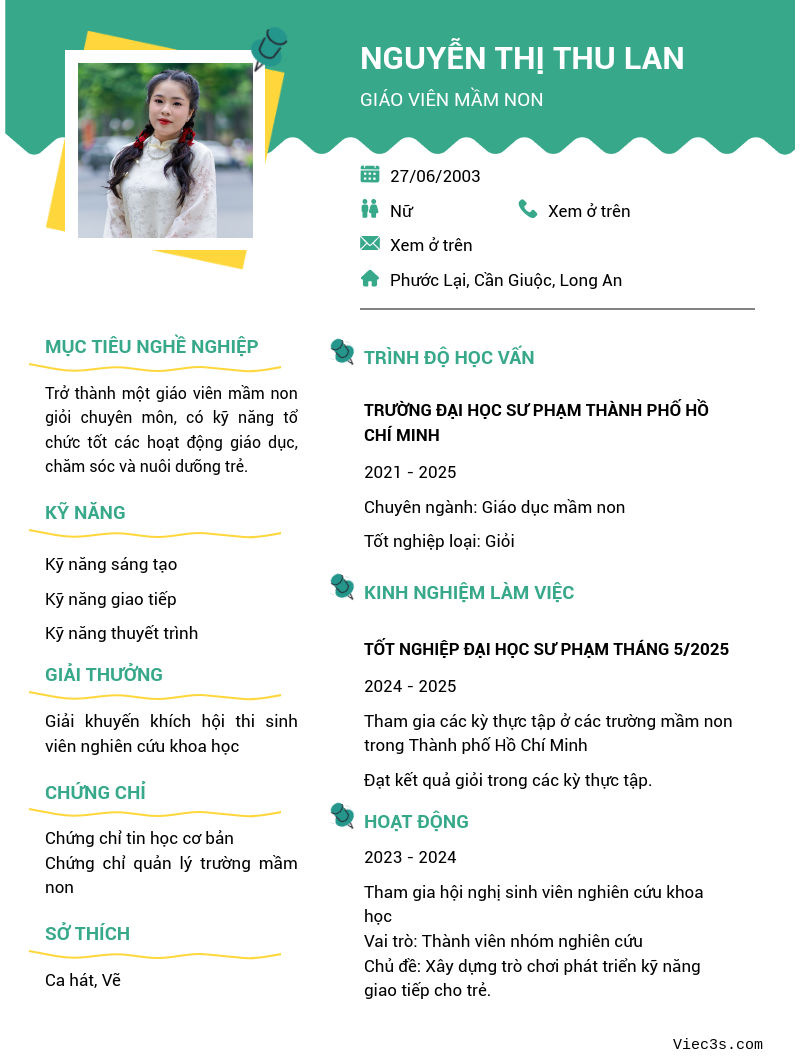CV ứng viên