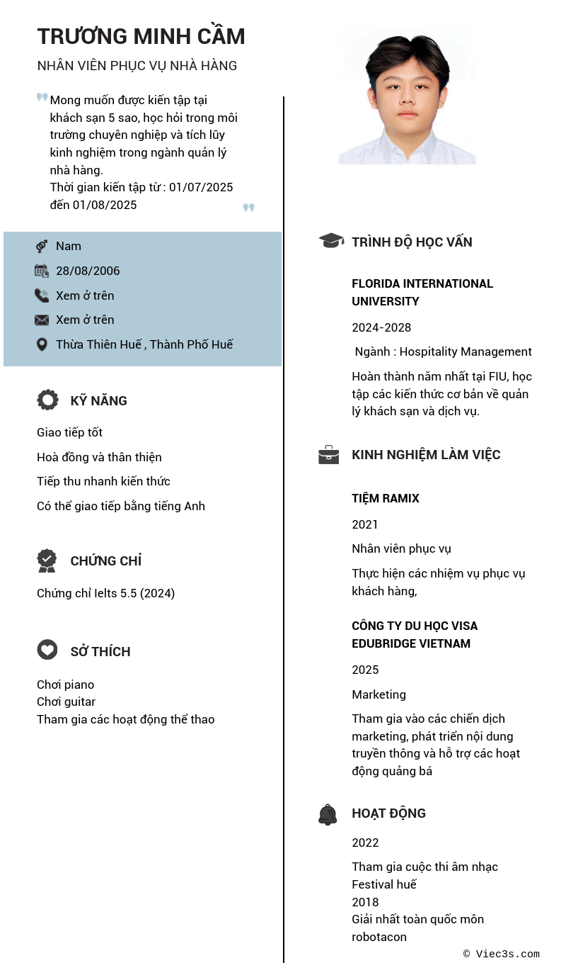 CV ứng viên