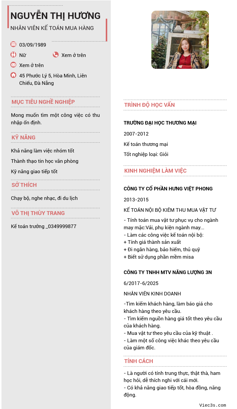 CV ứng viên