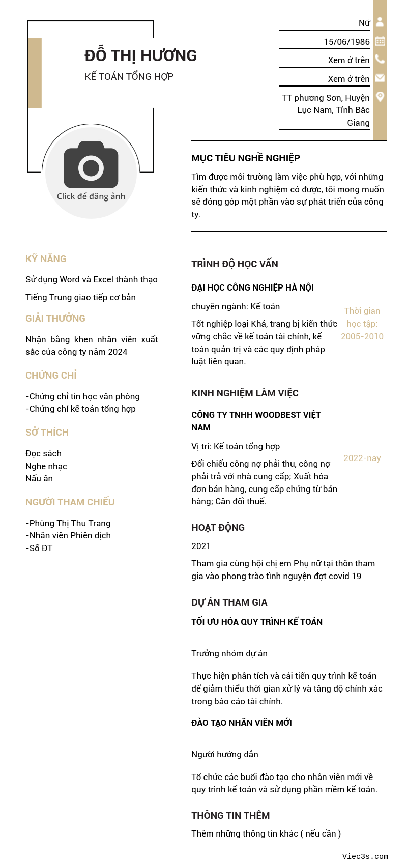 CV ứng viên