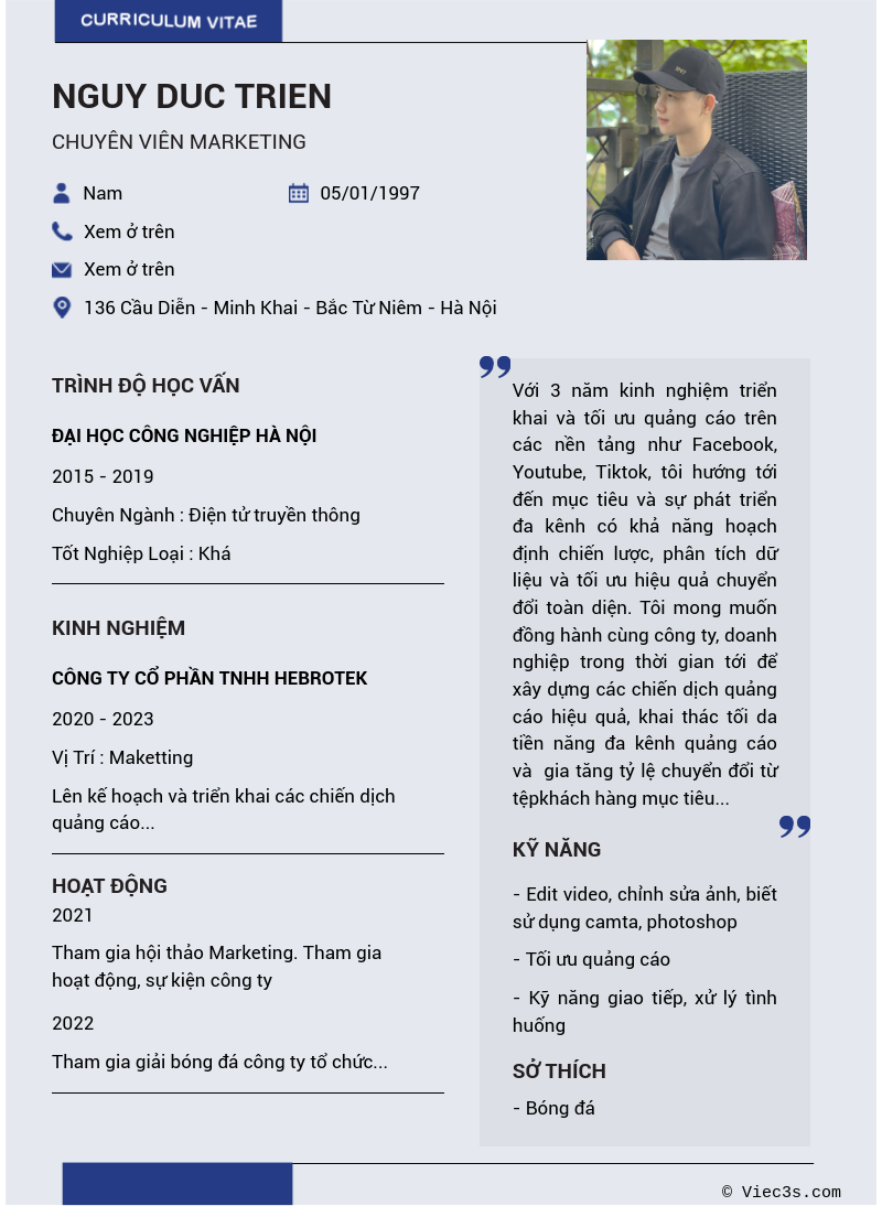 CV ứng viên