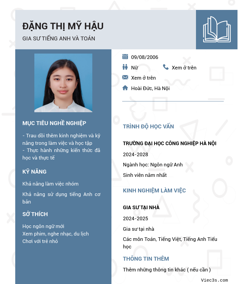 CV ứng viên