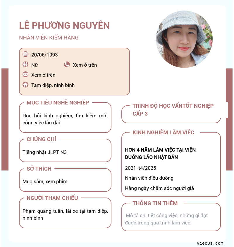 CV ứng viên