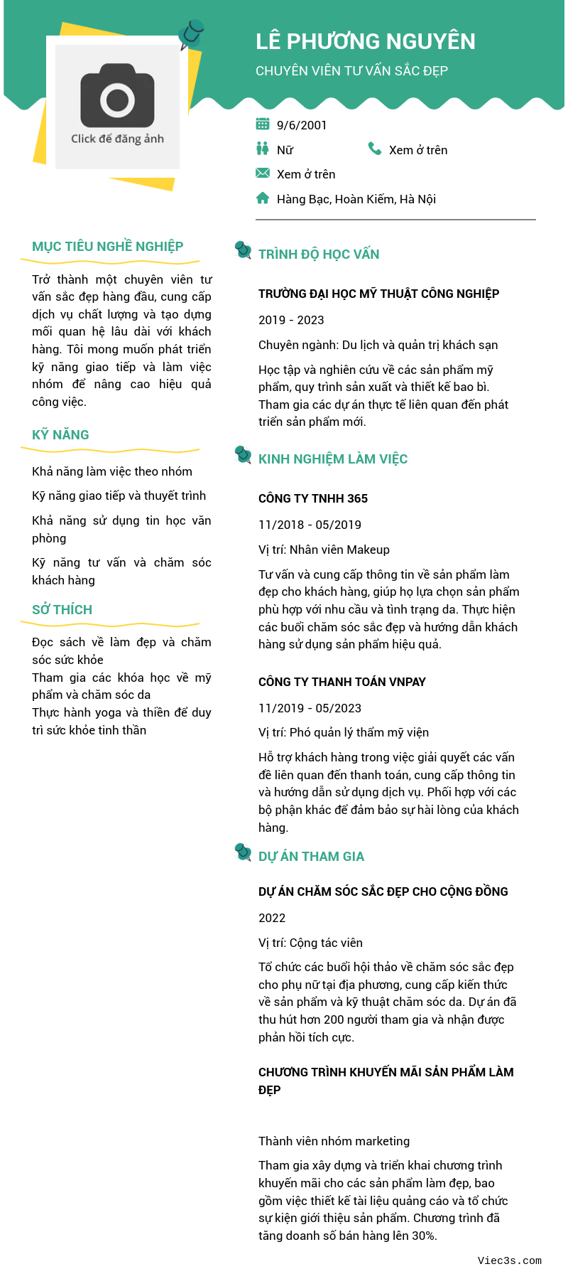 CV ứng viên