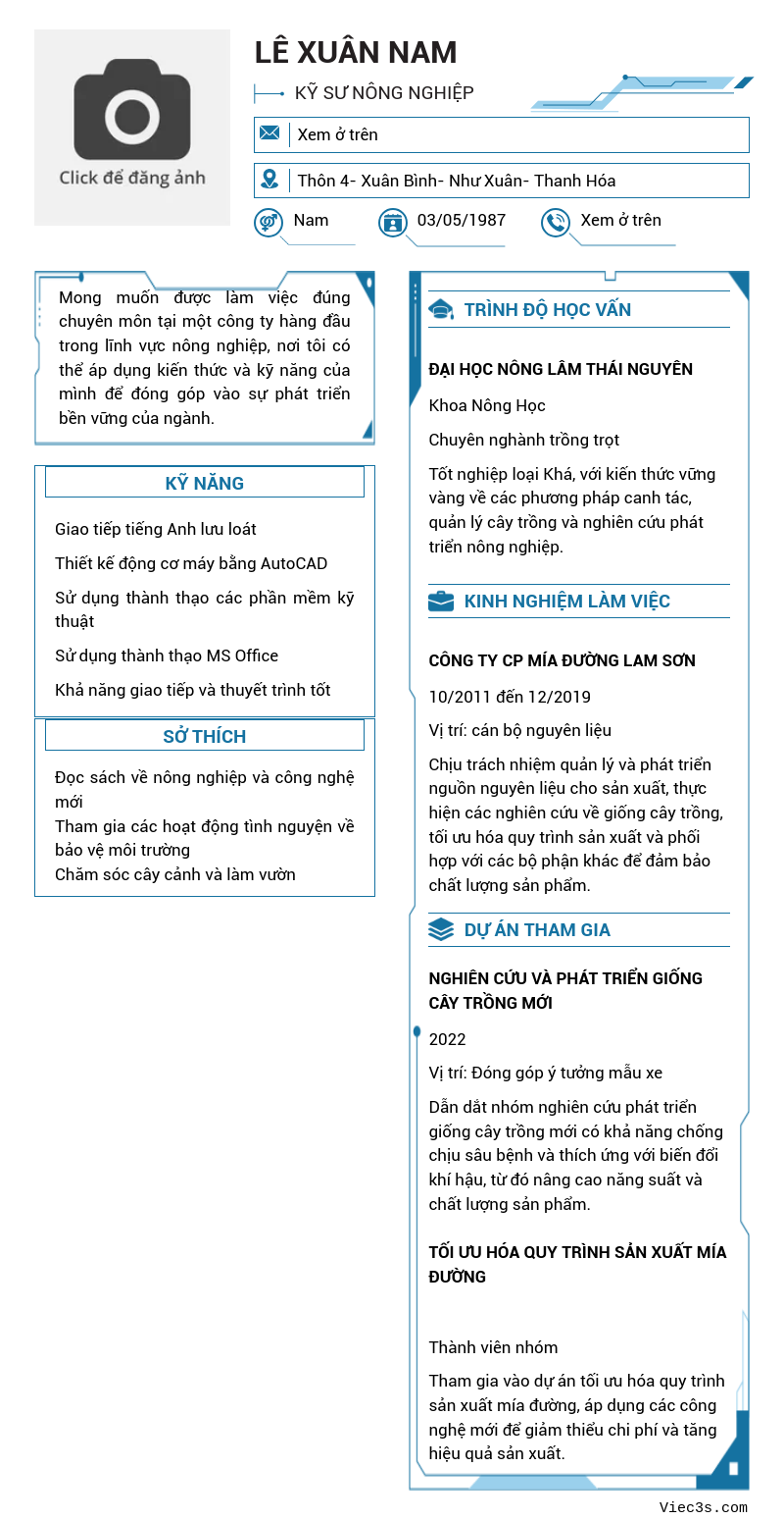 CV ứng viên