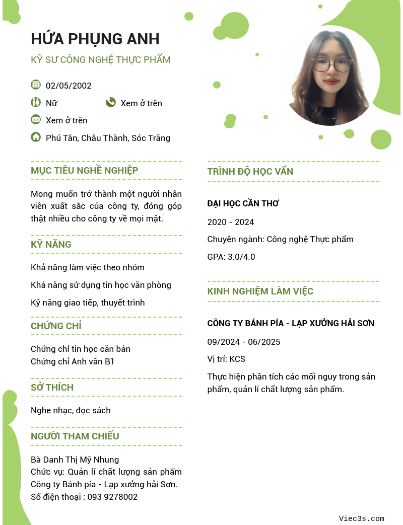 CV ứng viên