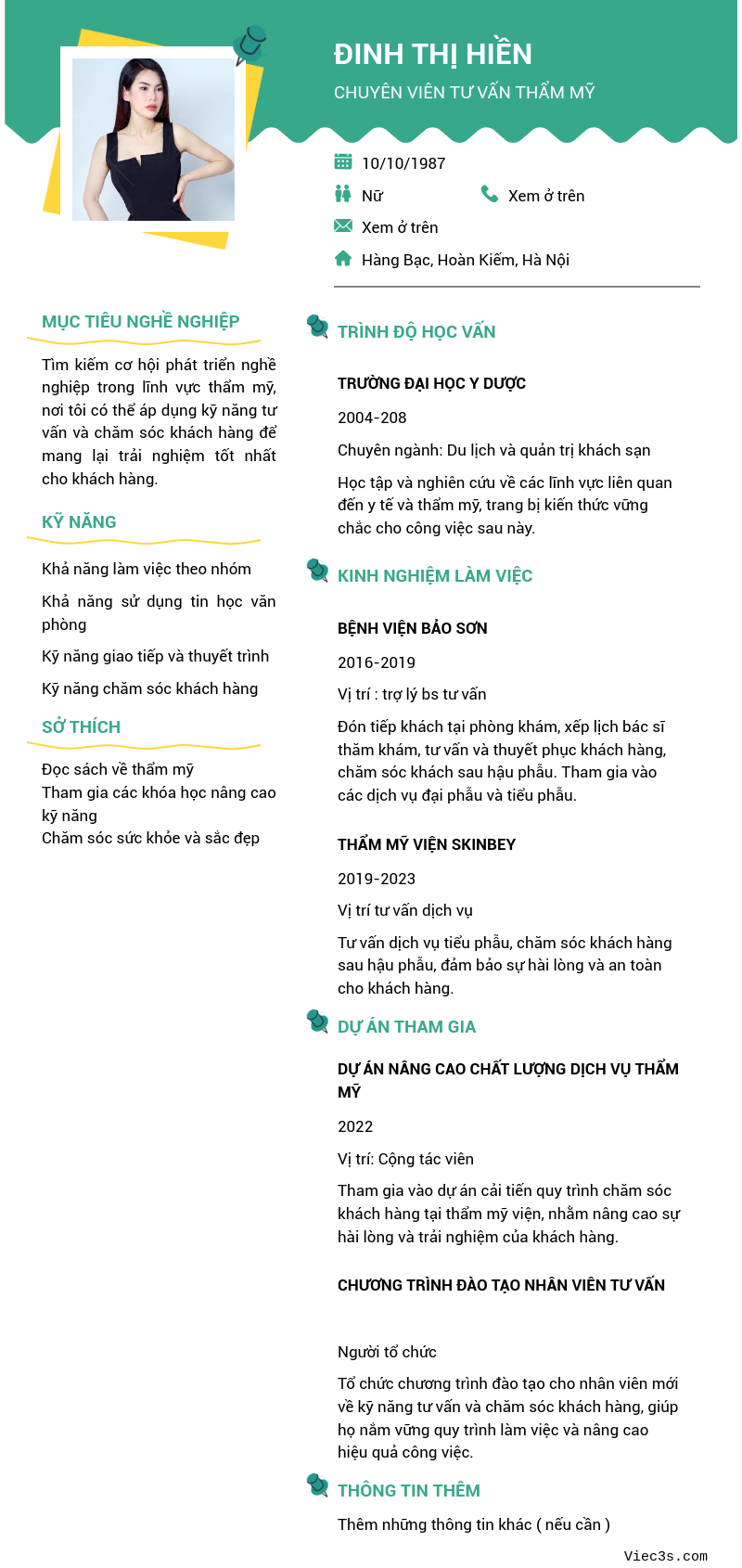 CV ứng viên