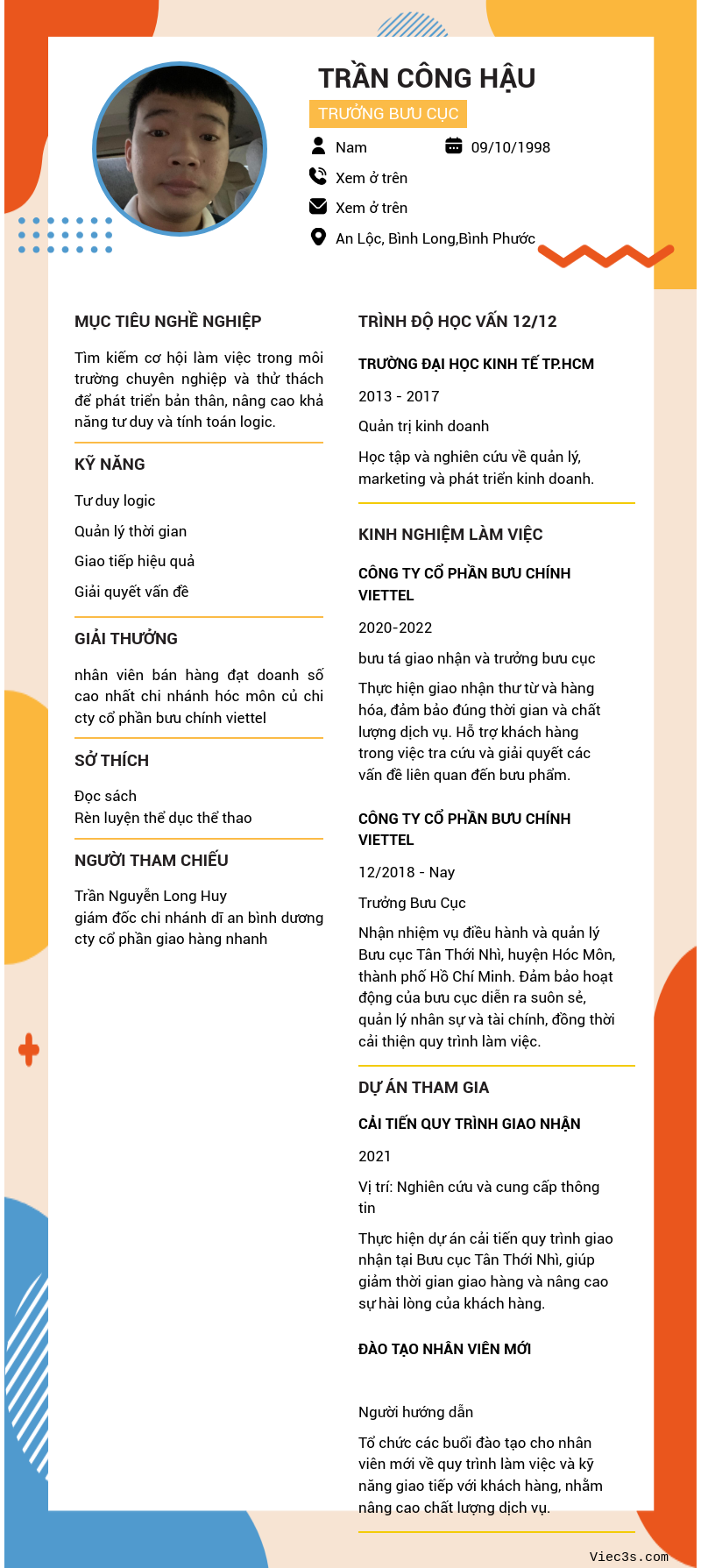CV ứng viên