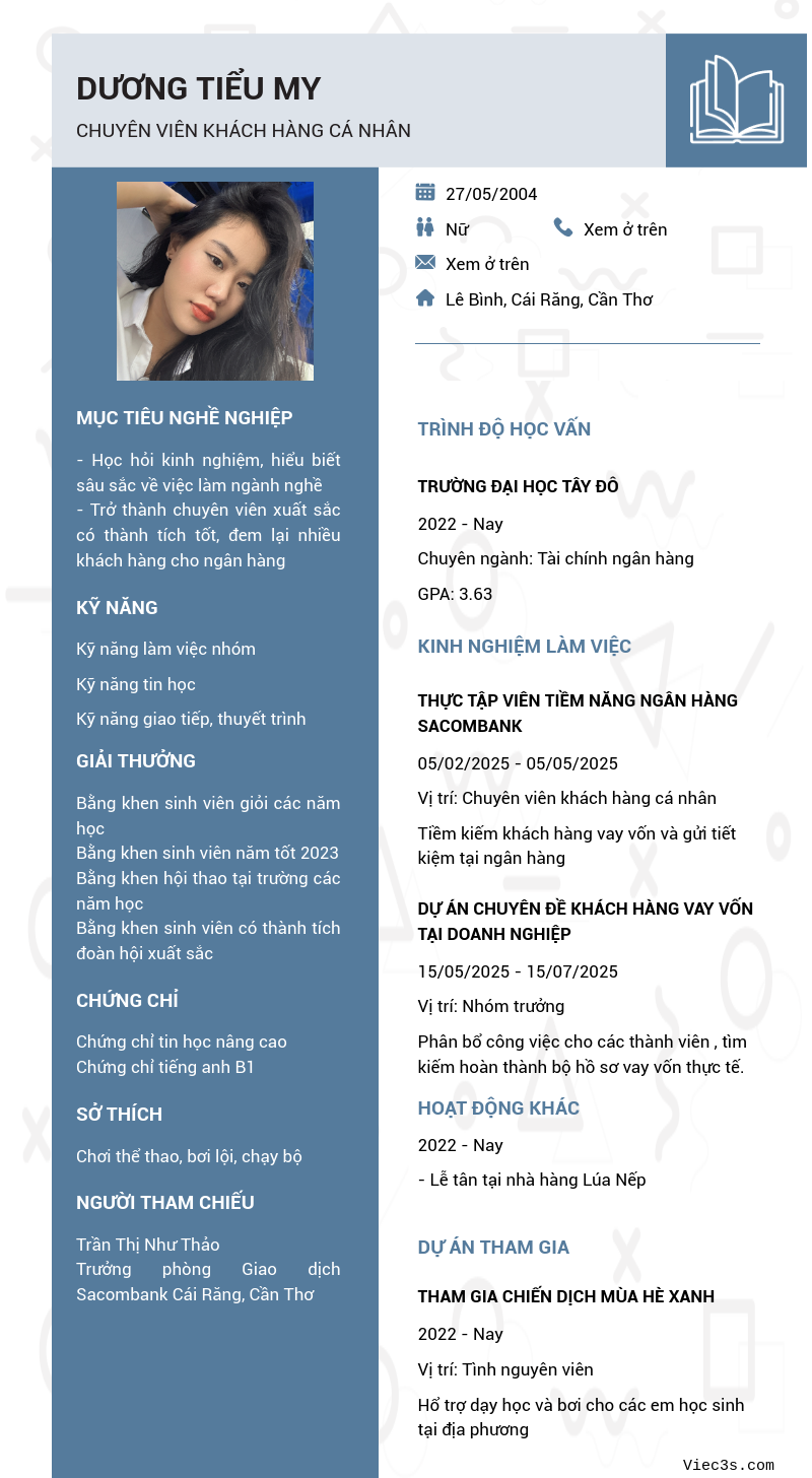 CV ứng viên