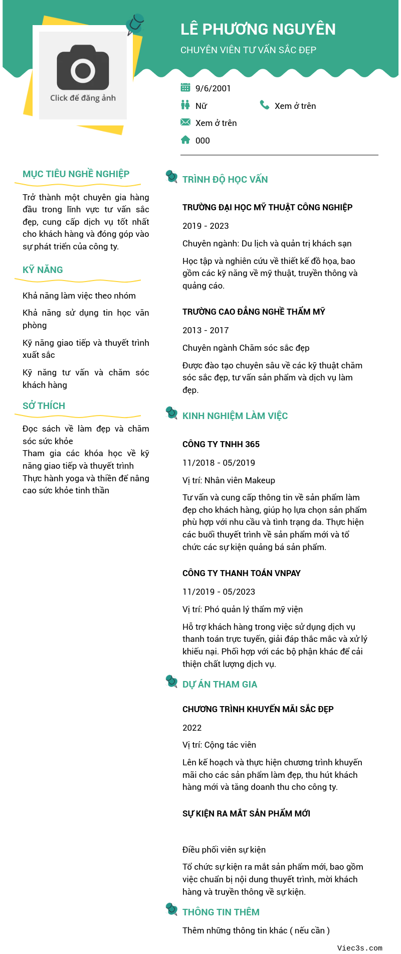 CV ứng viên