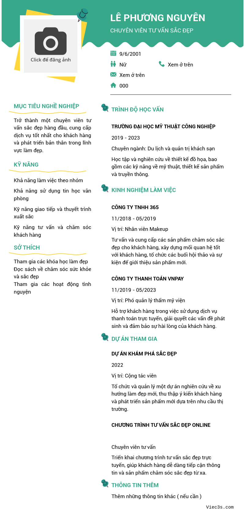 CV ứng viên