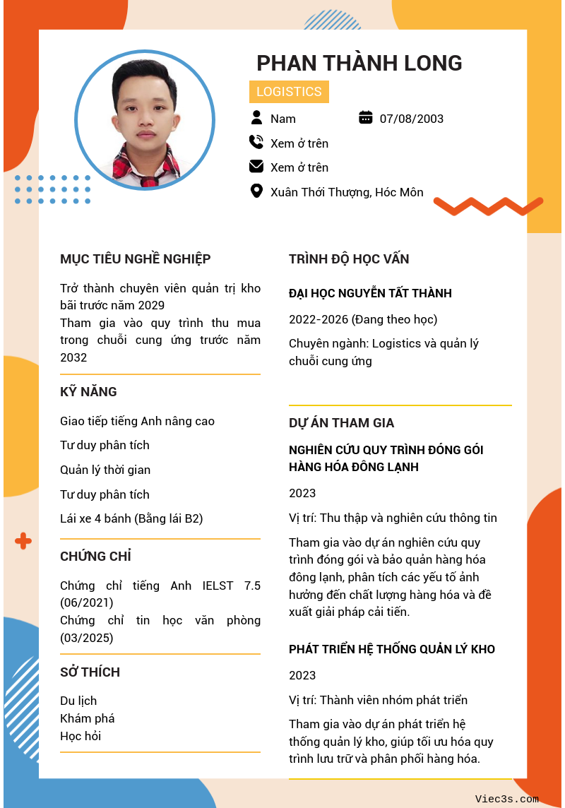 CV ứng viên