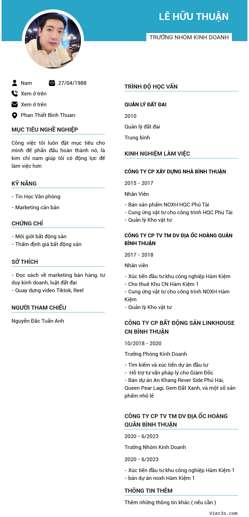 CV ứng viên