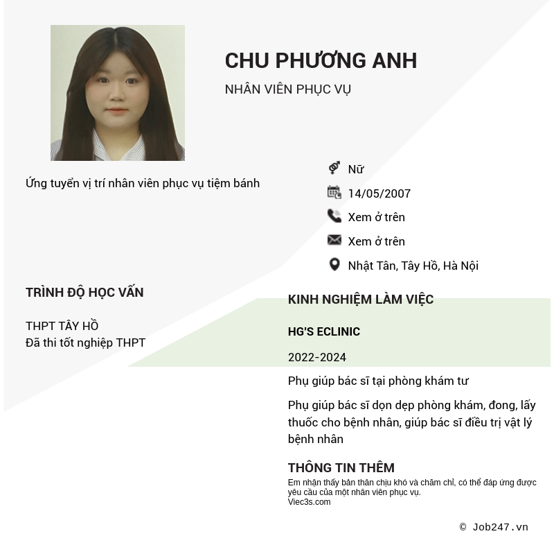 CV ứng viên