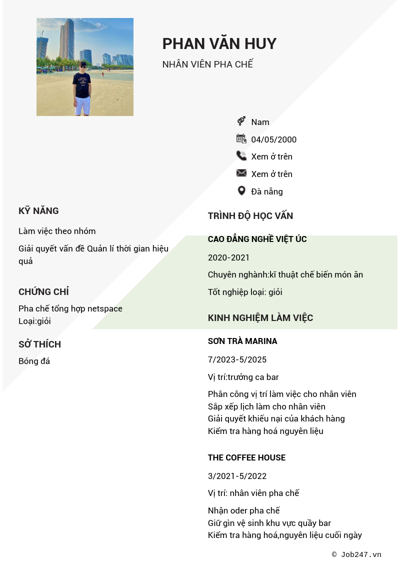 CV ứng viên
