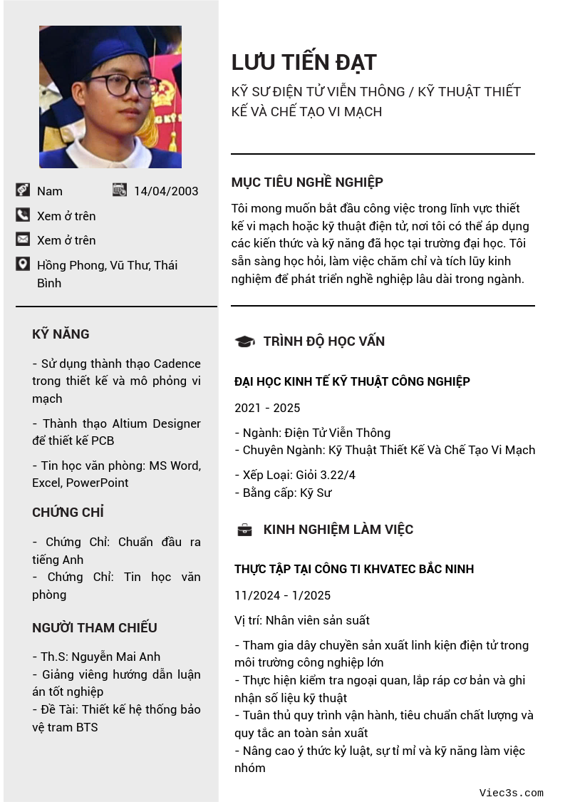 CV ứng viên