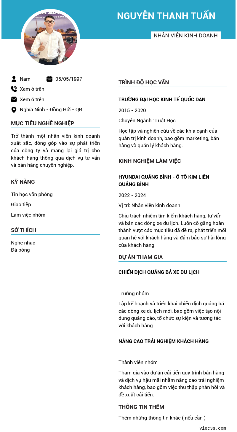 CV ứng viên
