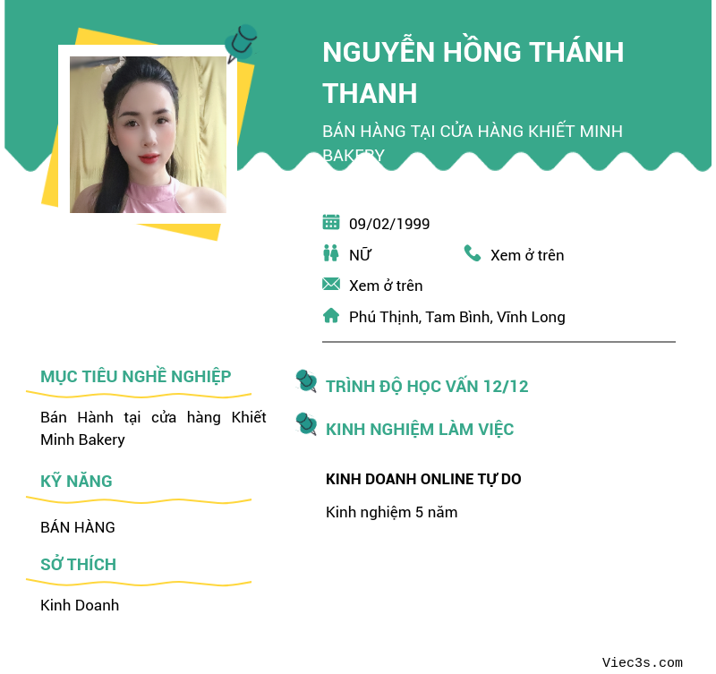 CV ứng viên