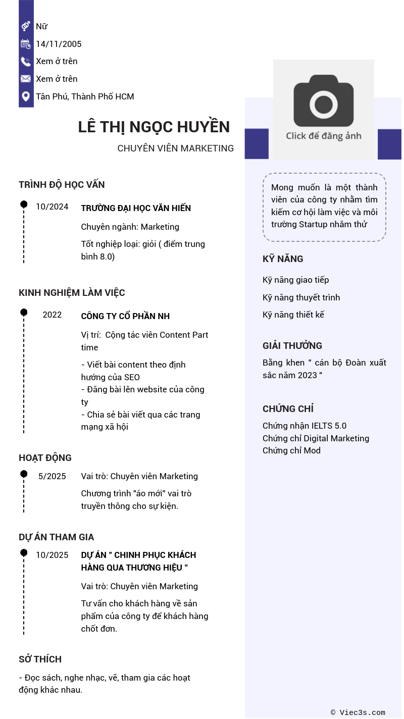 CV ứng viên