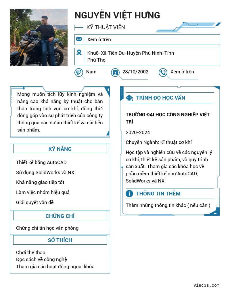 CV ứng viên