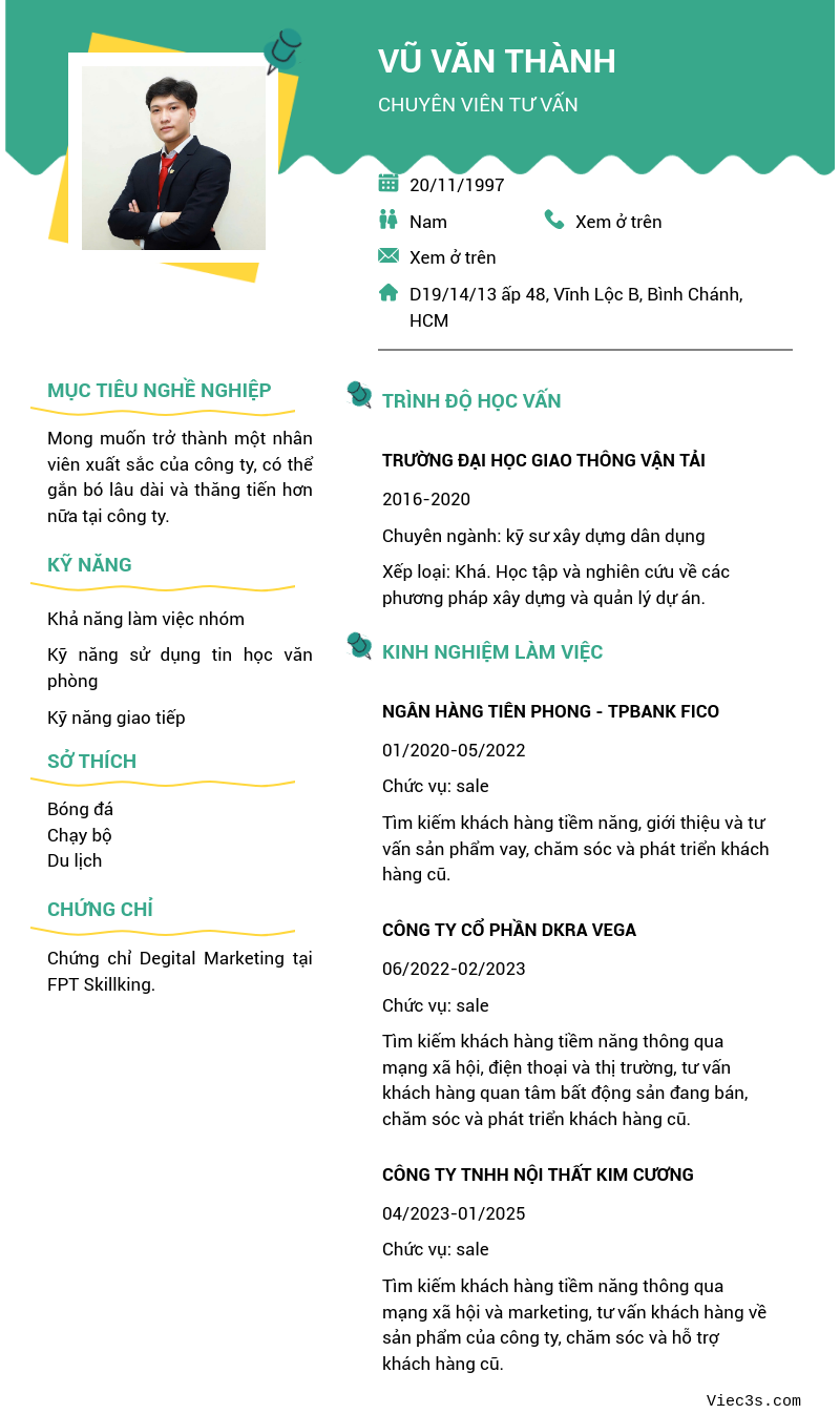CV ứng viên